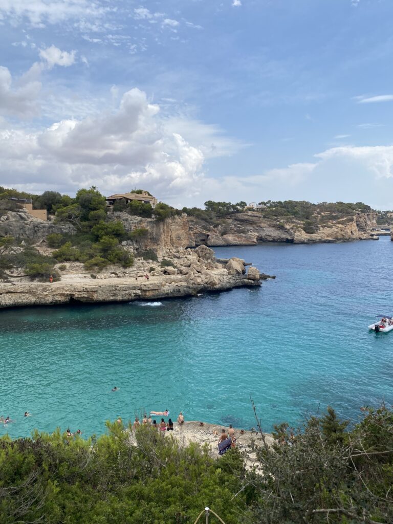 Beach named "Cala Llombards" in Mallorca