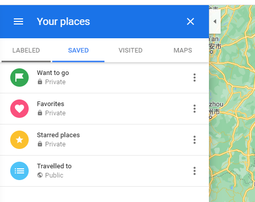 4 map markers in Google map